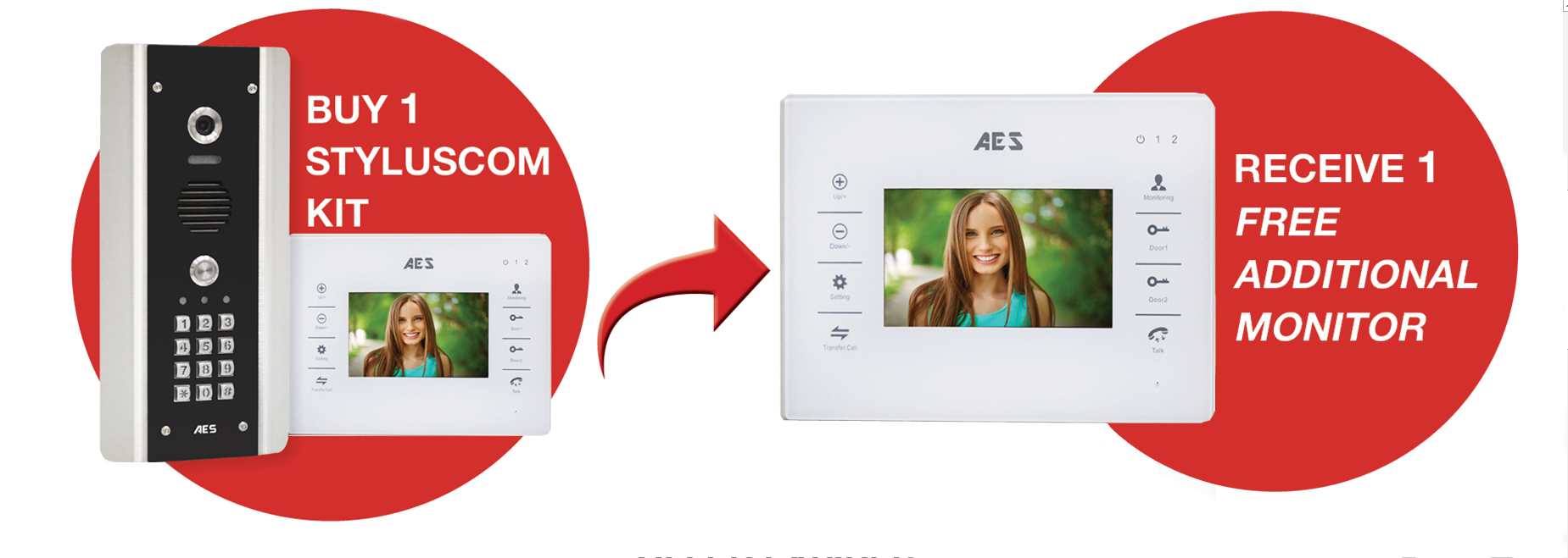 AES Styluscom intercom monitor offer